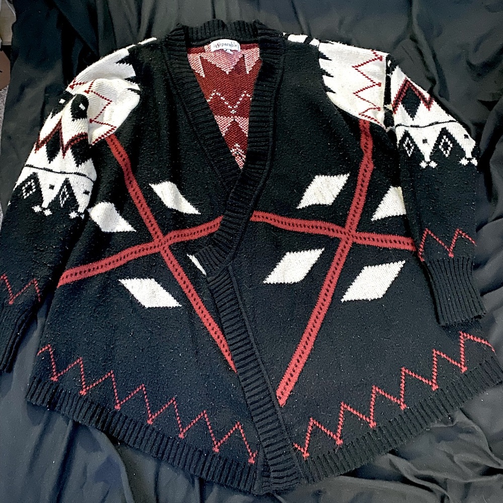 Women’s Patterned Wrap Sweater